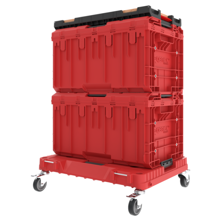 Zestaw skrzyń narzędziowych Qbrick System ONE Red Workshop Drawers Set 7