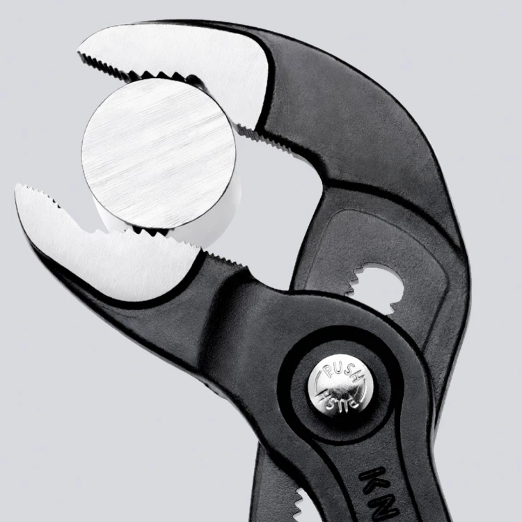 KNIPEX Cobra 87 03 125 – chwyt okrągłych elementów dzięki profilowanym szczękom