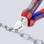 KNIPEX 70 05 160 – cięcie metalowego łańcuszka szczypcami bocznymi