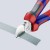 KNIPEX 70 05 160 – zastosowanie szczypiec bocznych do cięcia płaskiego elementu