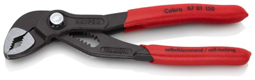 KNIPEX Cobra 87 01 150 profesjonalne szczypce nastawne do rur samozaciskowe