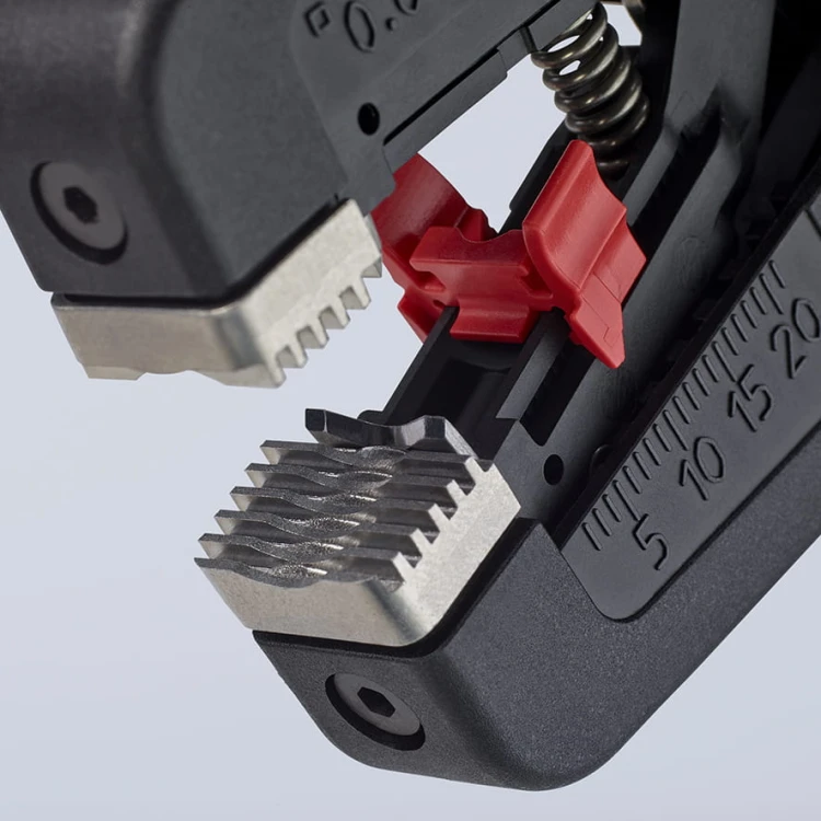 KNIPEX 12 52 195 – paraboliczne ostrza i profilowane szczęki PreciStrip16