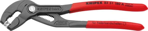 KNIPEX 85 51 180 A – obrotowe szczęki do opasek sprężynowych
