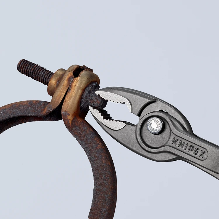 KNIPEX TwinGrip – boczny chwyt elementów okrągłych i sześciokątnych