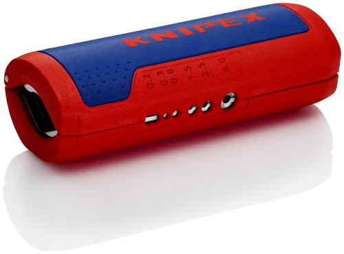 KNIPEX 90 22 02 SB TwistCut obcinak do rur karbowanych i ściągacz izolacji