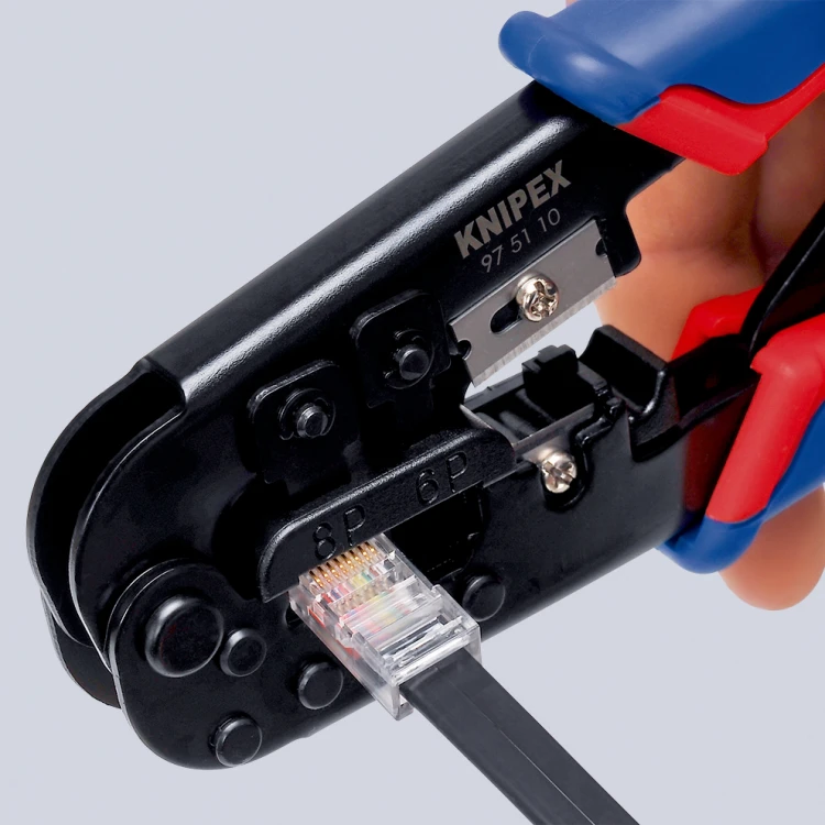 Zaciskarka KNIPEX do wtyków Ethernet i telefonicznych