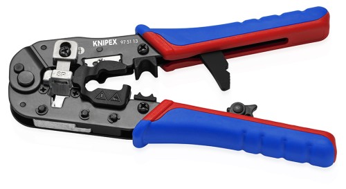KNIPEX 97 51 13 profesjonalna zaciskarka do złączy RJ45 8P8C Ethernet