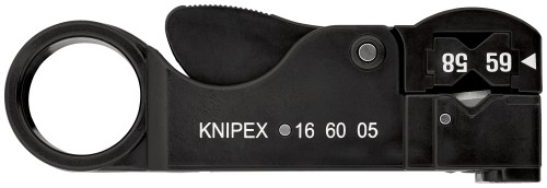 KNIPEX 16 60 05 SB ściągacz izolacji do kabli koncentrycznych
