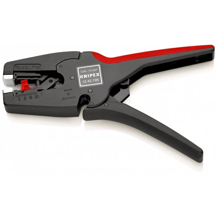 KNIPEX 12 42 195 MultiStrip 10 – automatyczny ściągacz izolacji 0,03–10 mm²