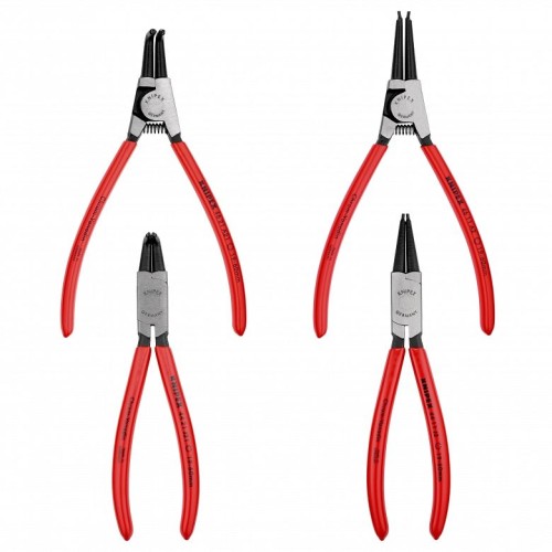 1 KNIPEX 00 19 56 – zestaw 4 szczypiec do pierścieni osadczych wewnętrznych i zewnętrznych 19–60 mm (id: 4587)
