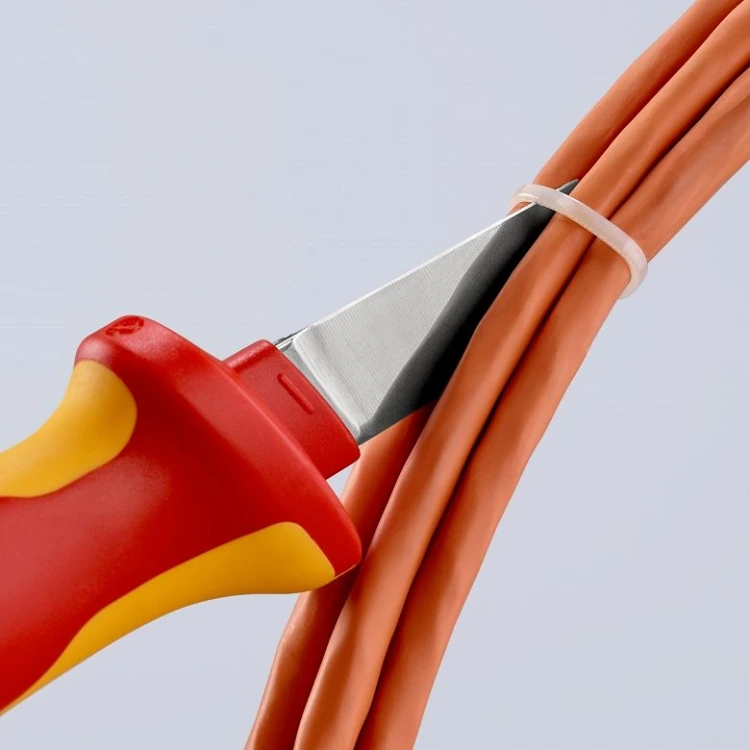 4 KNIPEX 98 52 – nóż do kabli VDE 190 mm, ostrze 50 mm (id: 4456)