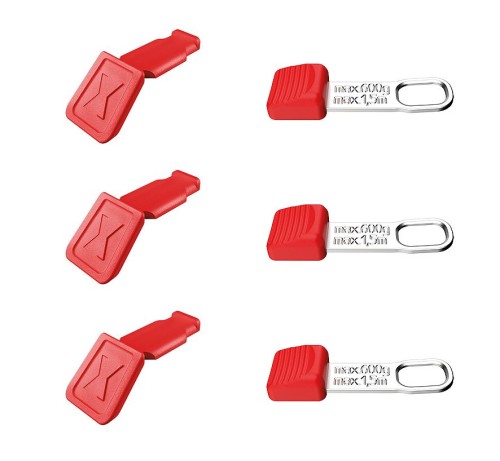 KNIPEX 00 63 06 TCR – zestaw klipsów TetheredTool i ColorCode KNIPEXtend 3+3 szt.