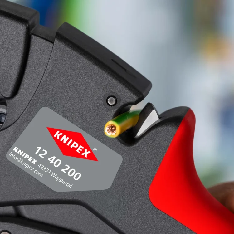 KNIPEX 12 40 200 – regulacja pracy szczypiec EvoStrip do różnych rodzajów izolacji