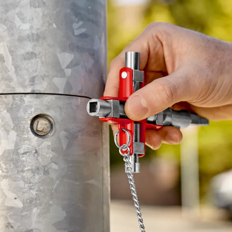 KNIPEX 00 11 06 V01 Construction – obsługa zamknięcia technicznego w szafie lub instalacji
