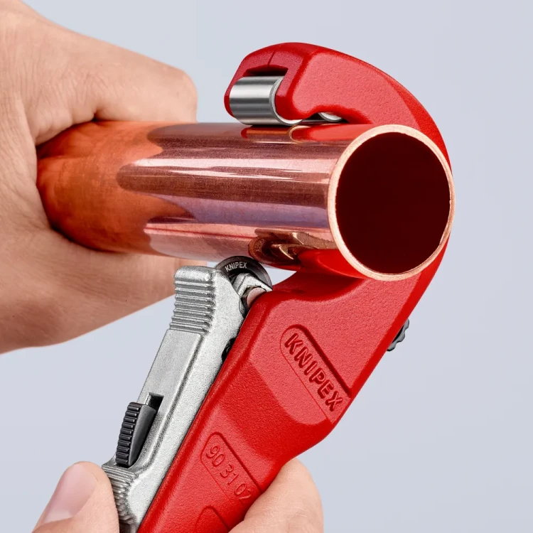 KNIPEX TubiX 90 31 02 BK – cięcie rury miedzianej do Ø35 mm