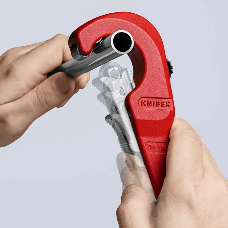 KNIPEX TubiX 90 31 02 BK – szybkie mocowanie na rurze jedną ręką