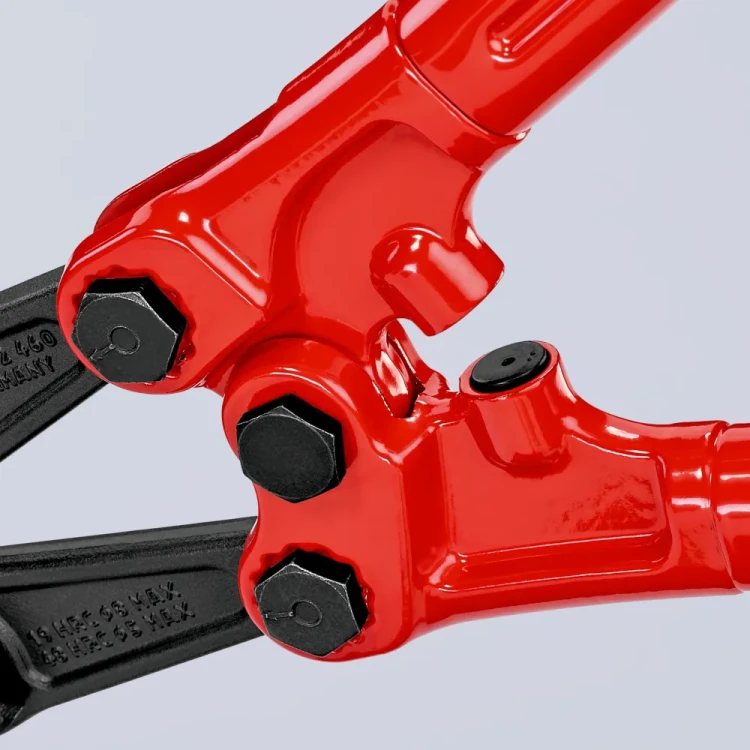 KNIPEX 71 72 460 – precyzyjna regulacja głowicy tnącej i mechanizmu dźwigniowego