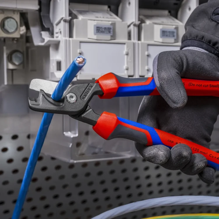 KNIPEX 95 12 225 StepCut XL – wydajne cięcie dużych przewodów zasilających