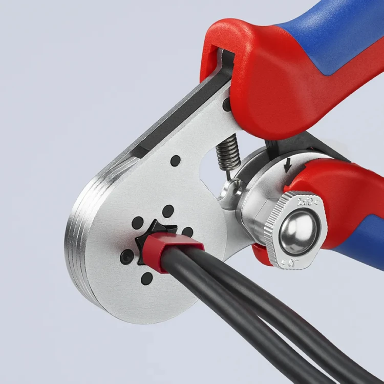 KNIPEX 97 55 14 – profesjonalne zagniatanie tulejek na przewodach elektrycznych