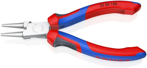 KNIPEX 22 05 160 – szczypce z okrągłymi, gładkimi szczękami