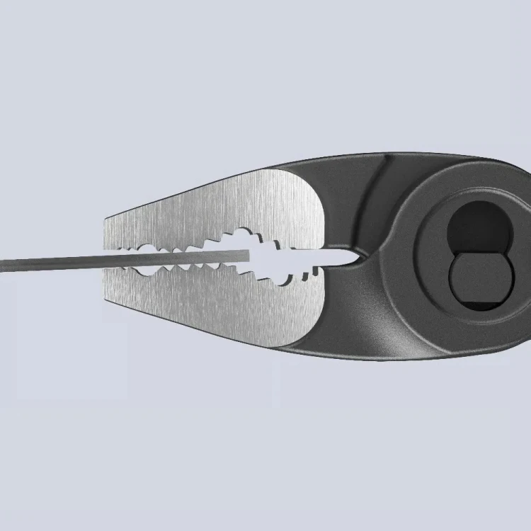 KNIPEX TwinGrip XS 100 mm – trójpunktowy chwyt płaskich elementów metalowych za pomocą profilowanych szczęk czołowych.
