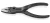 KNIPEX 82 00 100 TwinGrip XS – kompaktowe szczypce chwytające czołowe i boczne 100 mm z profilowanymi szczękami.