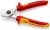 KNIPEX 95 16 165 – nożyce kablowe z chromowaną głowicą, profilowanymi ostrzami i wielokomponentowymi rękojeściami izolowanymi VDE 1000 V.