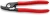 KNIPEX 95 21 165 – nożyce do kabli miedzianych i aluminiowych 165 mm ze sprężyną rozwierającą i blokadą zamknięcia.